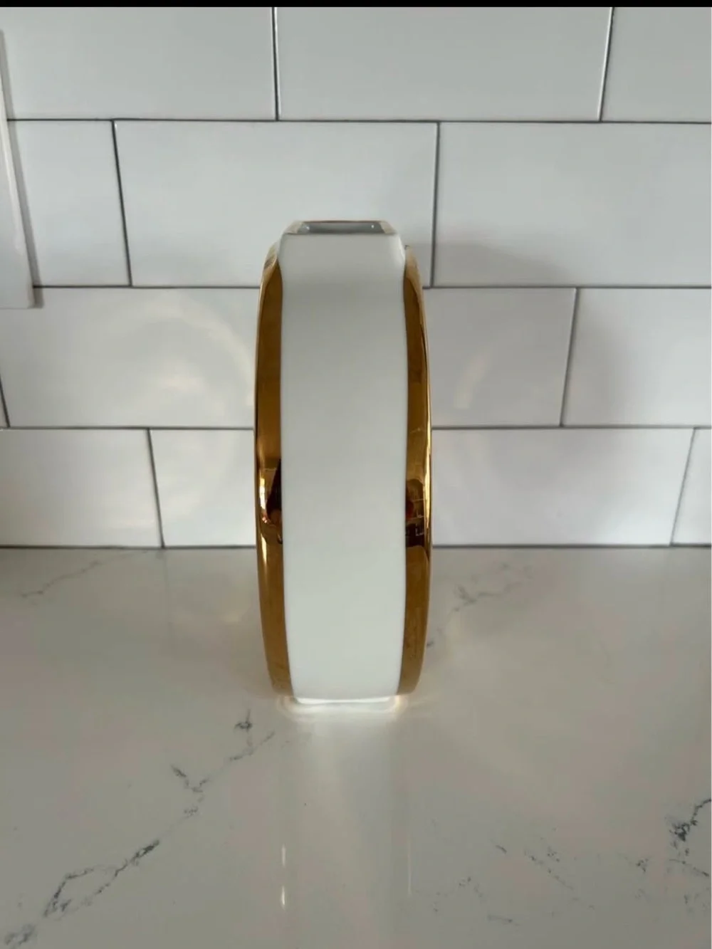 Jonathan Adler White & Gold Vase